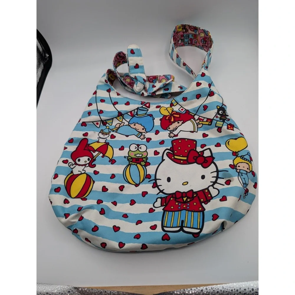 Loungefly Hello Kitty Sanrio 50th Anniversary Circus Tote Shoulder Bag 2010‎